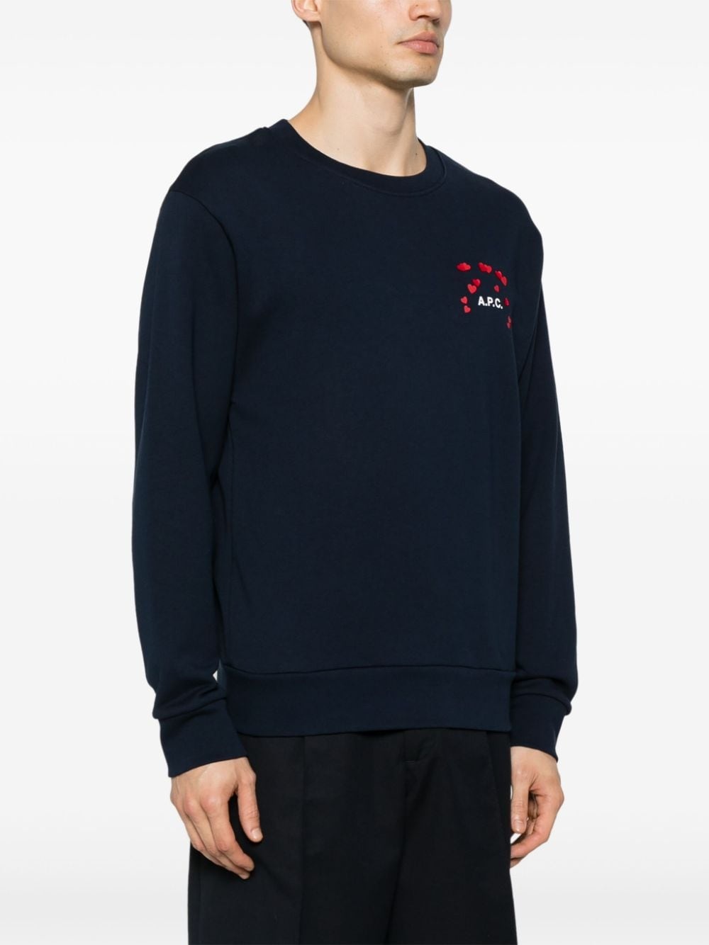 logo-print cotton sweatshirt - 4