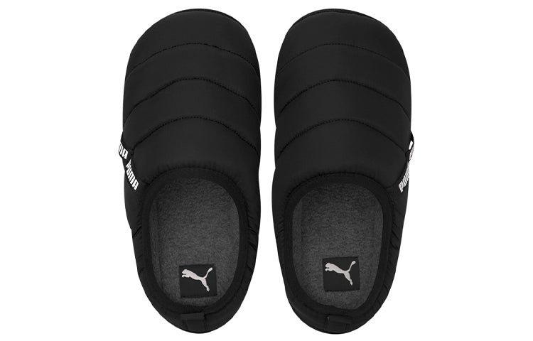 PUMA Scuff Slippers 'Black White' 384945-01 - 5