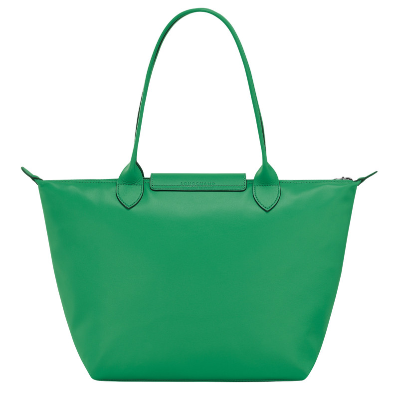 Le Pliage Xtra M Tote bag Green - Leather 4