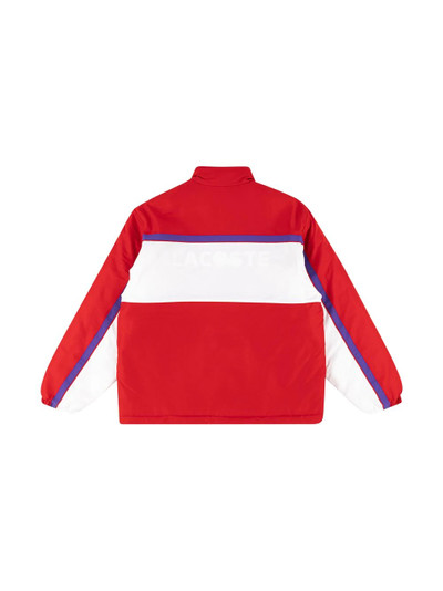 Supreme x Lacoste puffy half zip pullover outlook