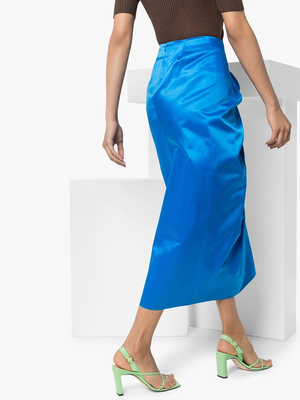 knotted midi skirt - 3