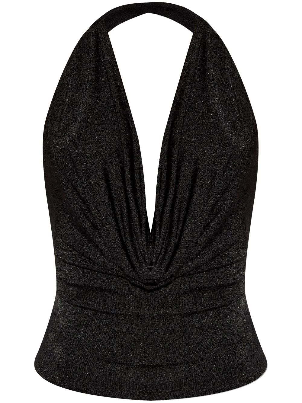 draped-detail blouse - 1