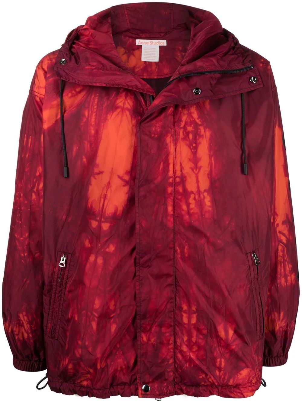 graphic-print hooded jacket - 1