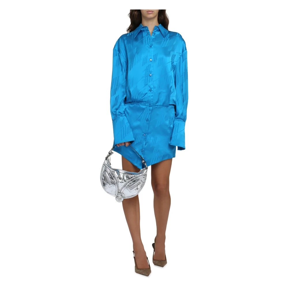 VISCOSE SHIRTDRESS WITH CLASSIC COLLAR - 3