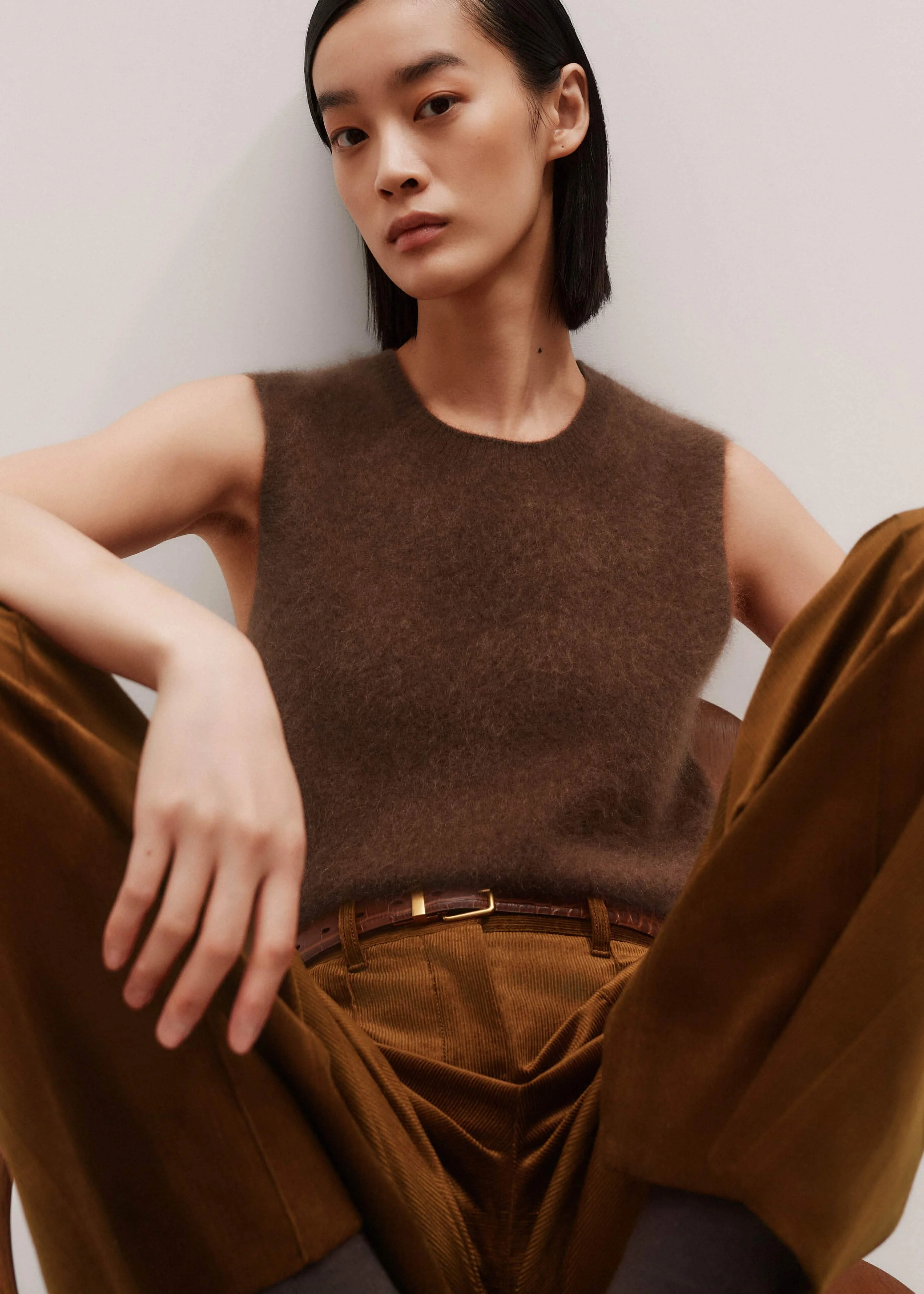 Straight Sweater Vest - 1