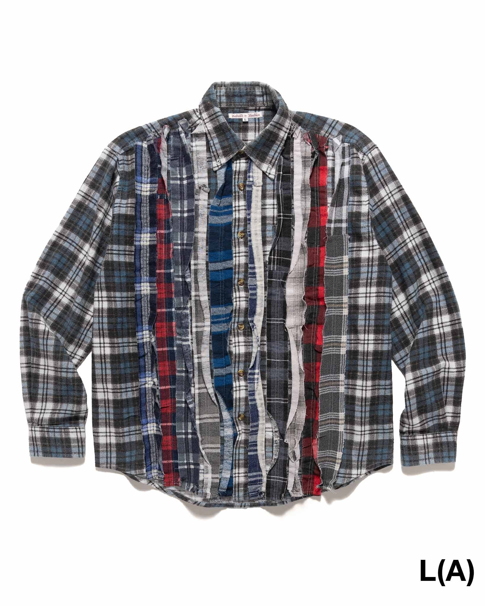 Rebuild by Needles Flannel Shirt -> Ribbon Shirt Assorted - 13