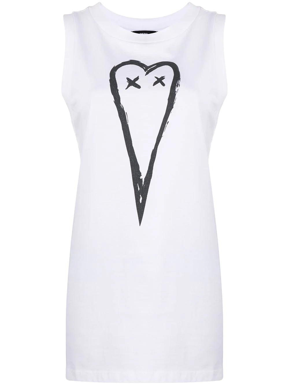 heart print tank top - 1