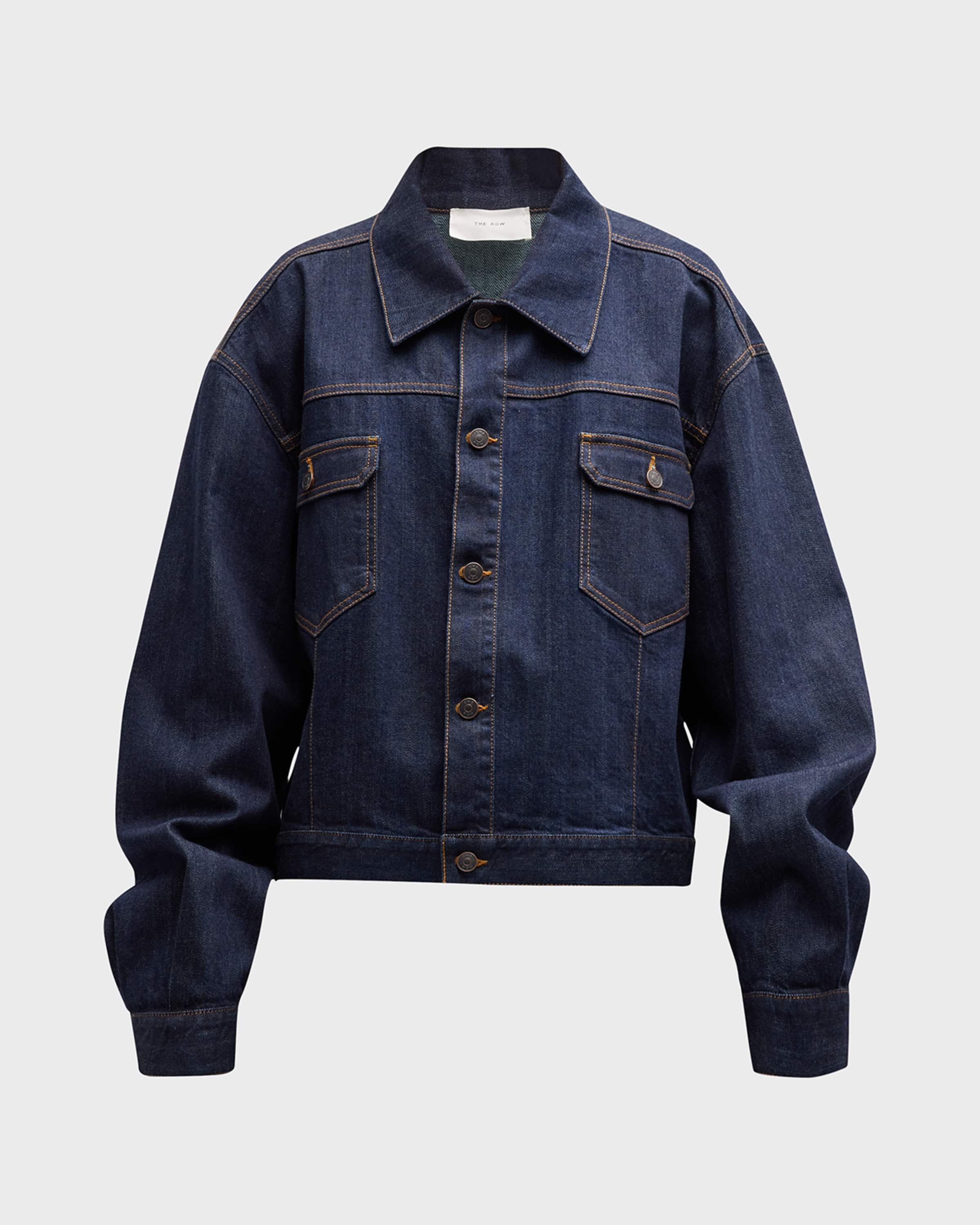 【国内発送】THE ROW ジャケット Ness denim jacket Ness Jacket Blue in Cotton and Cashmere – The Row