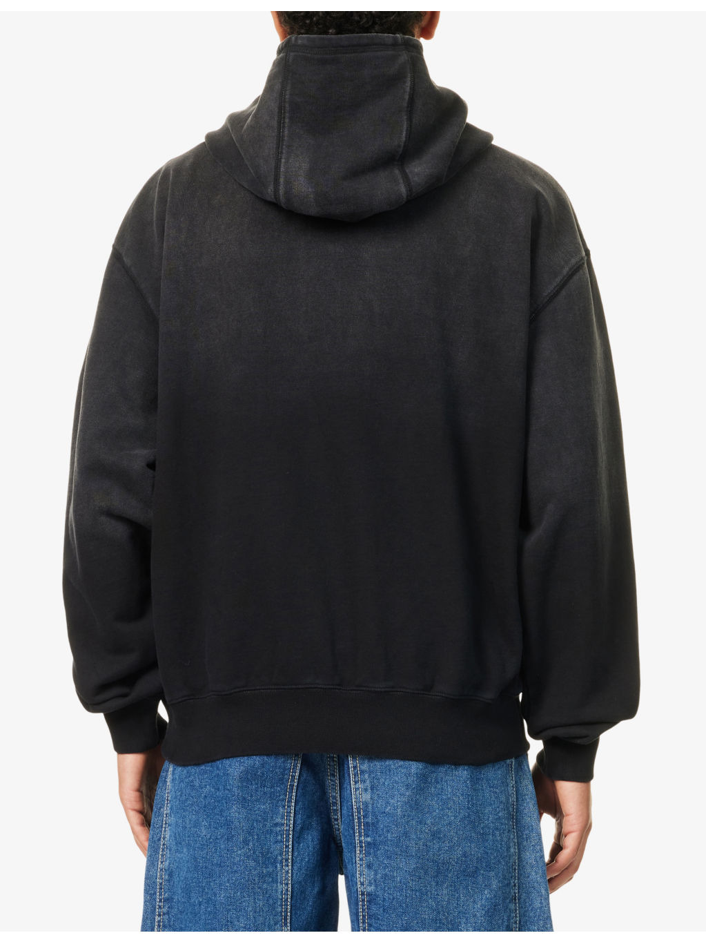 Oversized Arch Logo Popover Cotton-Jersey Hoody - 4