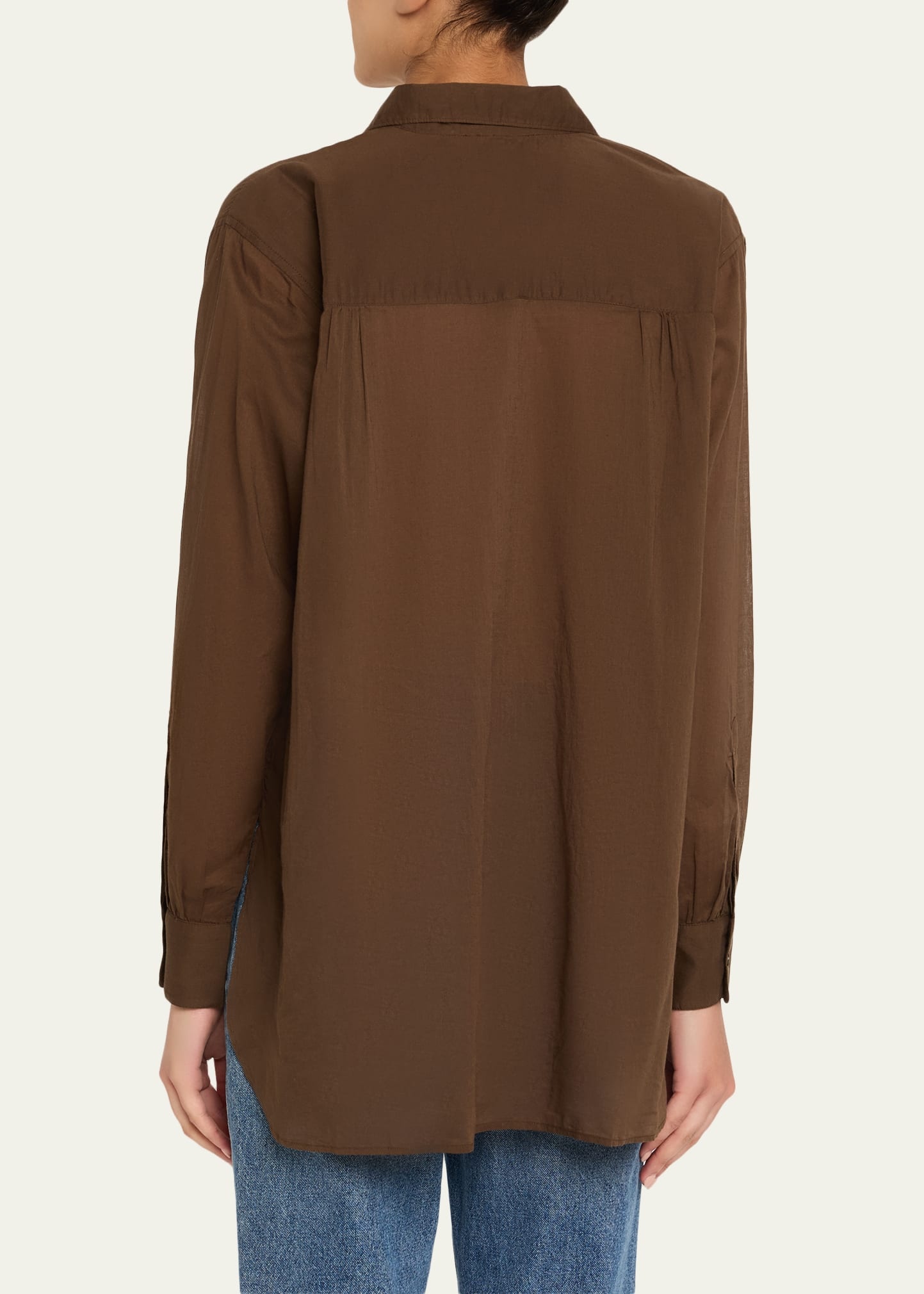 Augustine Long-Sleeve Cotton Voile Shirt - 3