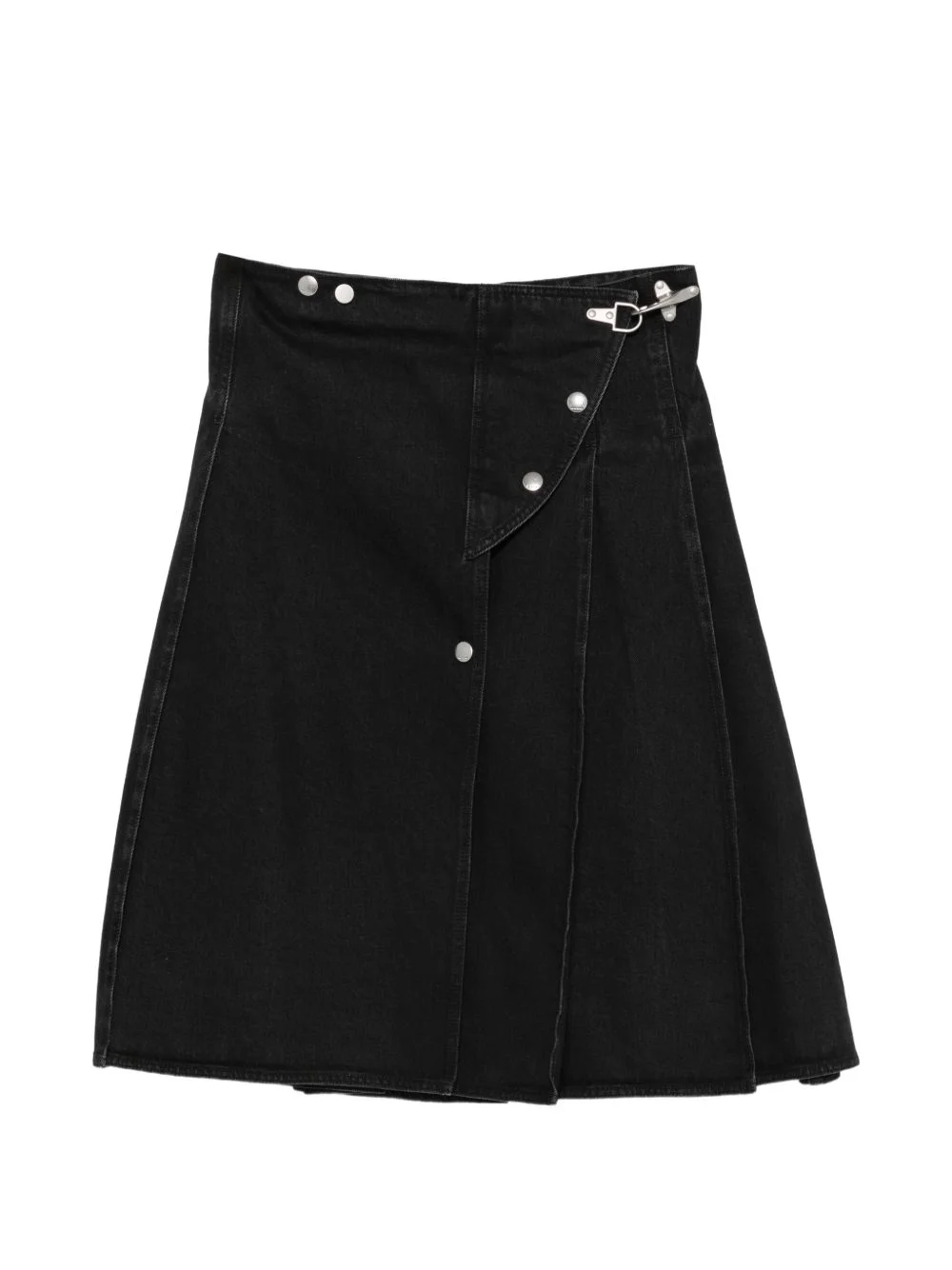 pleated-wrap maxi skirt - 1