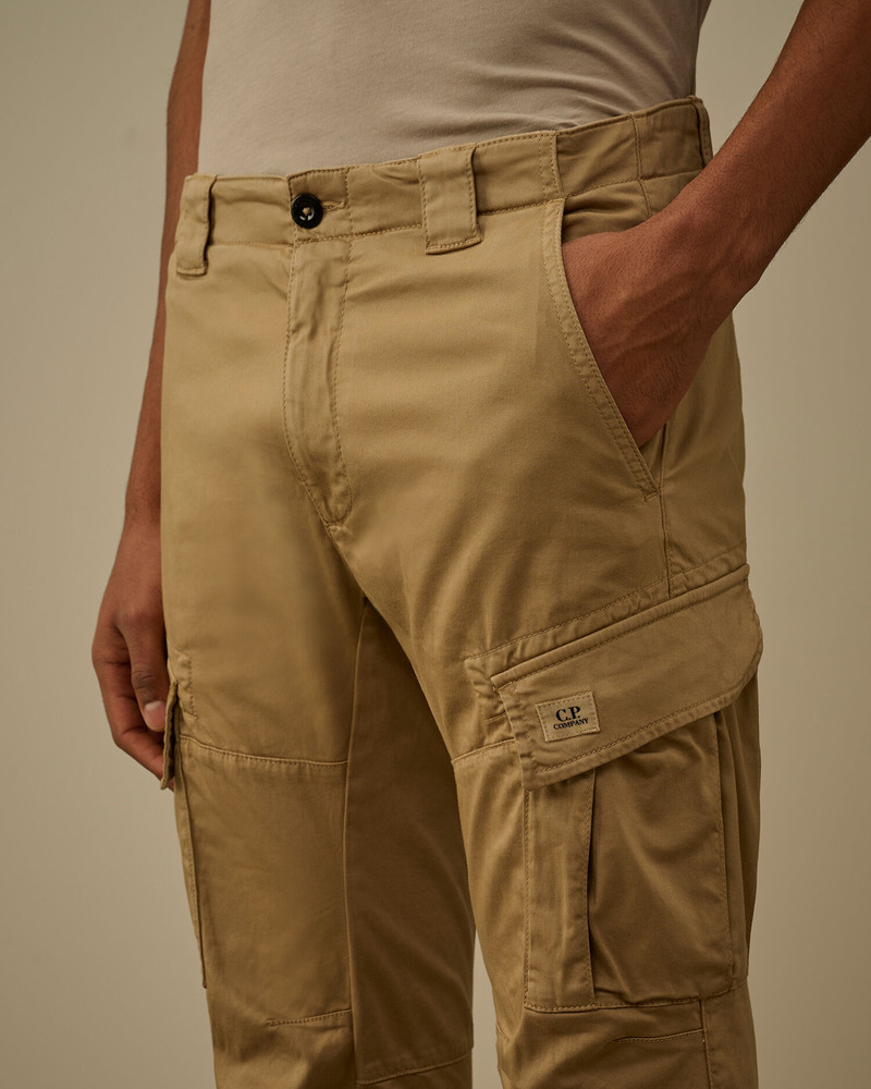 Stretch Sateen Ergonomic Logo Cargo Pants 5