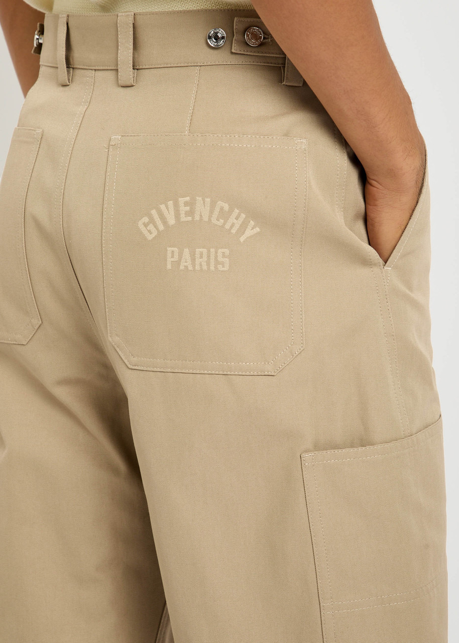 Givenchy Wide-leg Canvas Cargo Trousers - 5