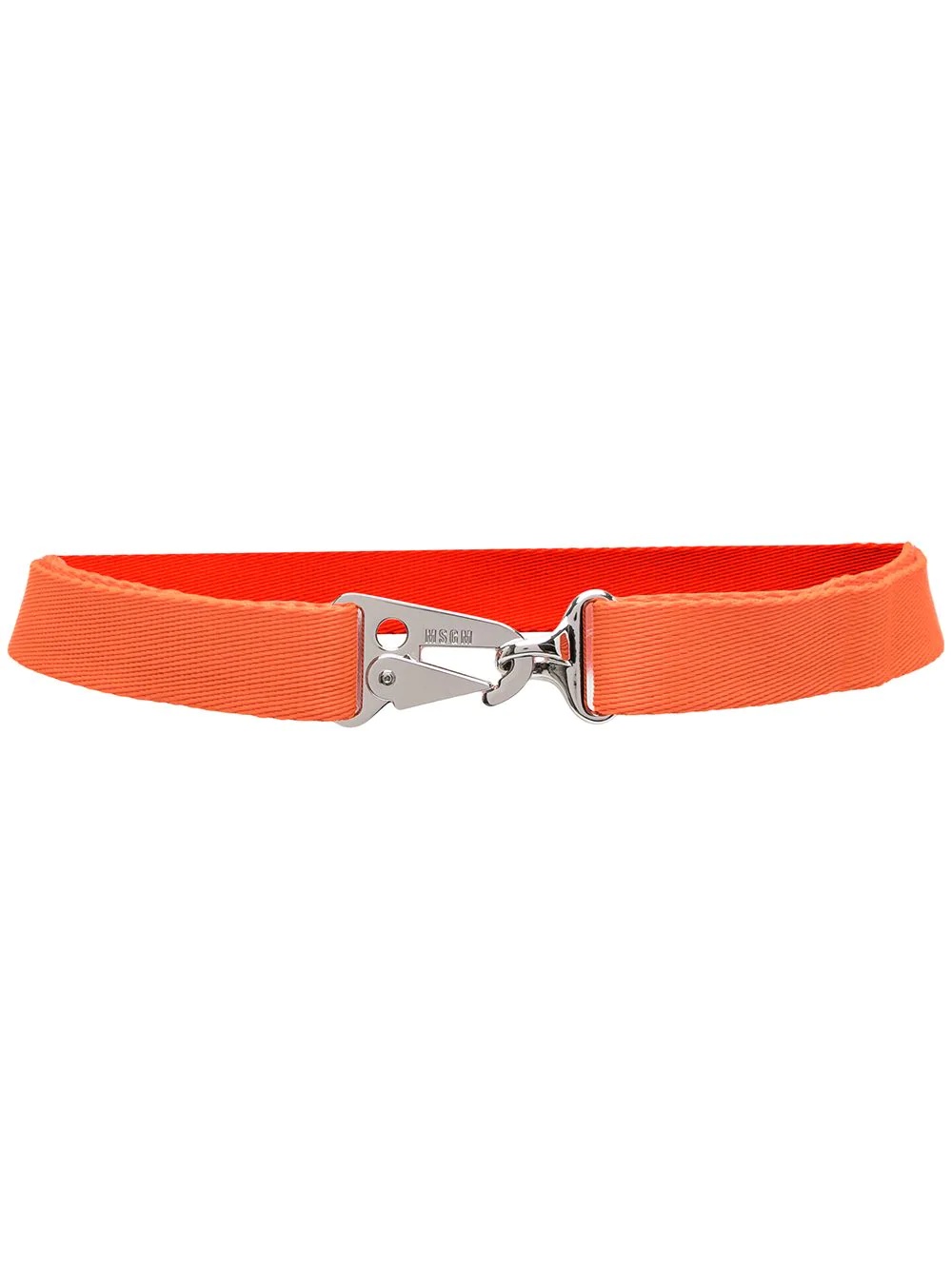 buckled logo-engraved belt - 1