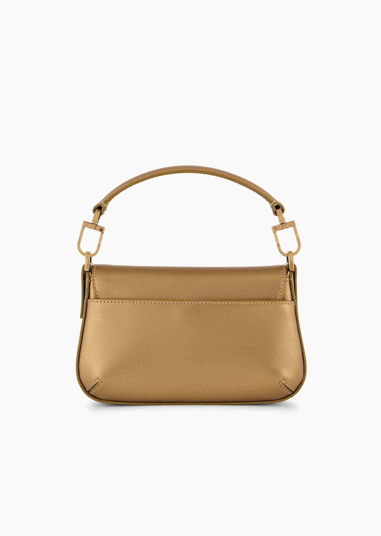 Mini la Prima lamé-leather handbag - 3