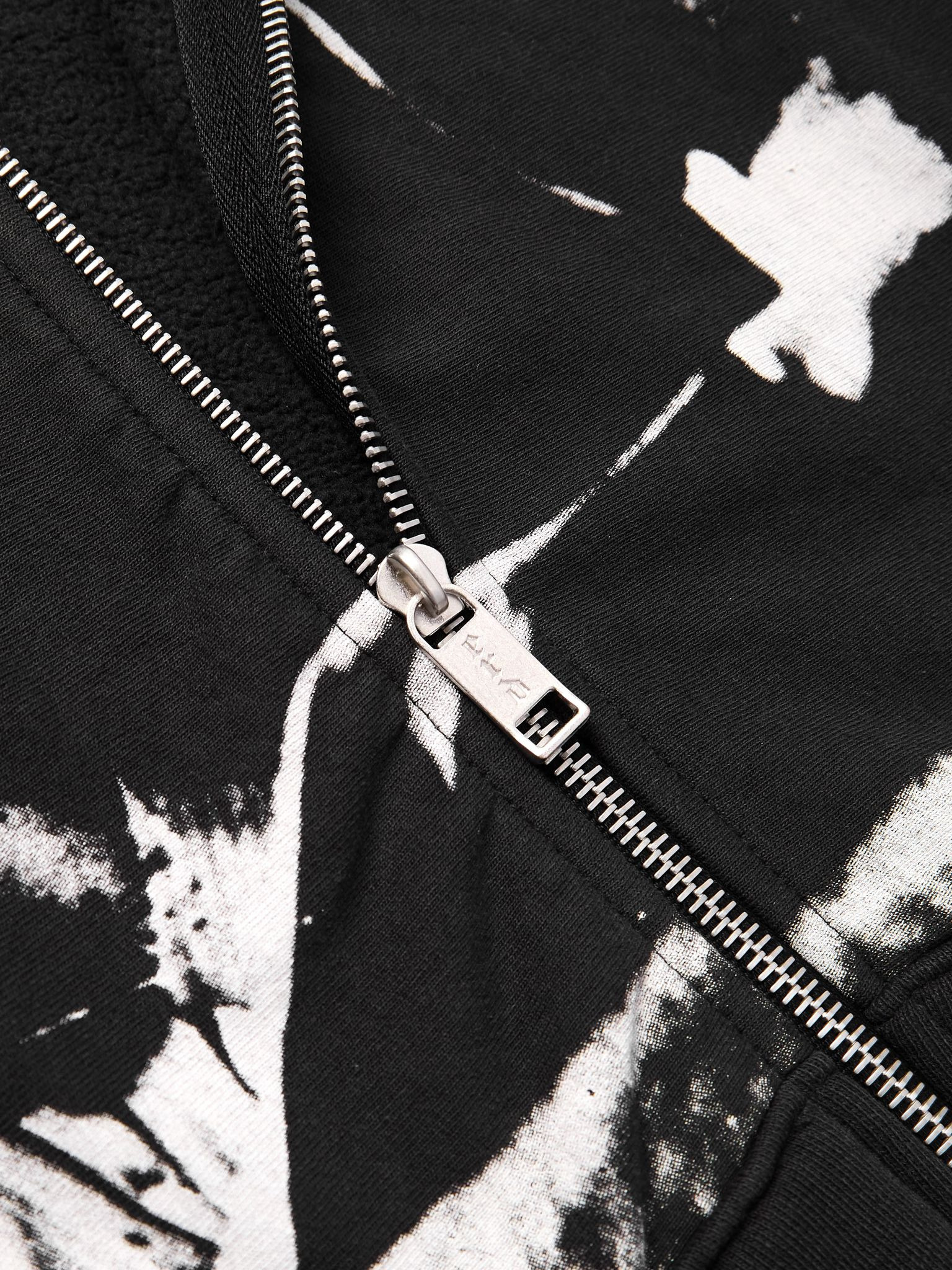 Assemblage Printed Cotton-Jersey Hoodie Black - 4