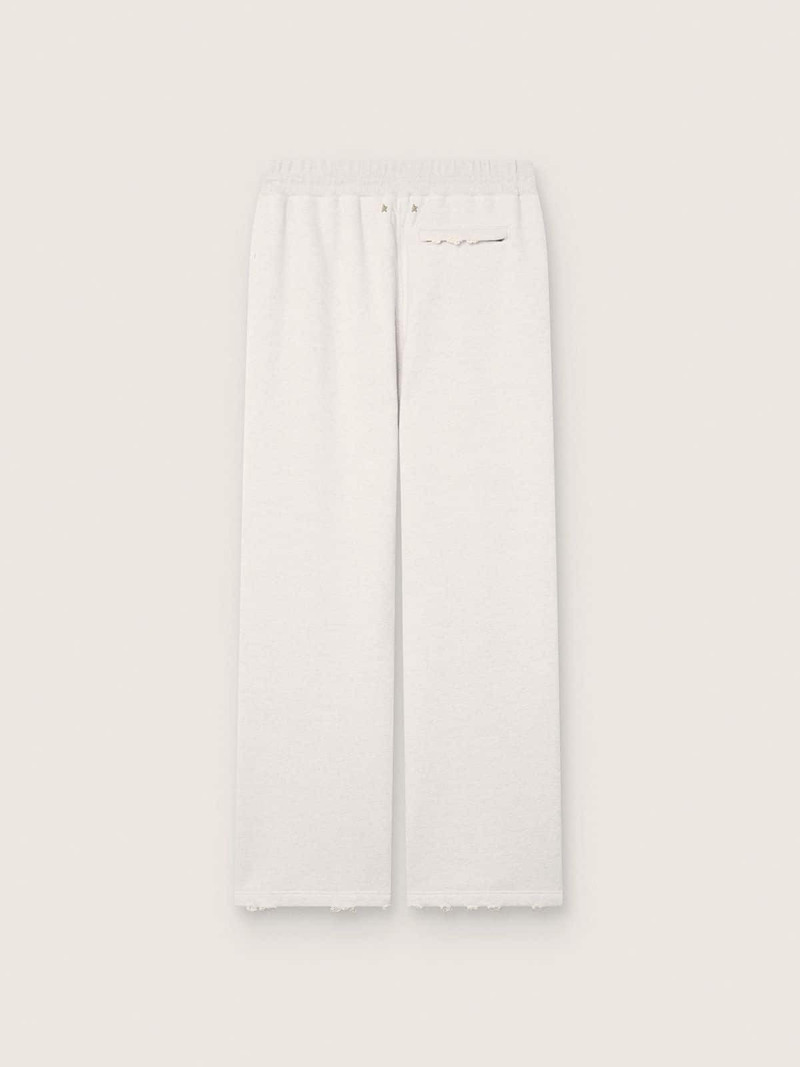 Golden Goose Star unisex sweatpants in gray melange fleece outlook
