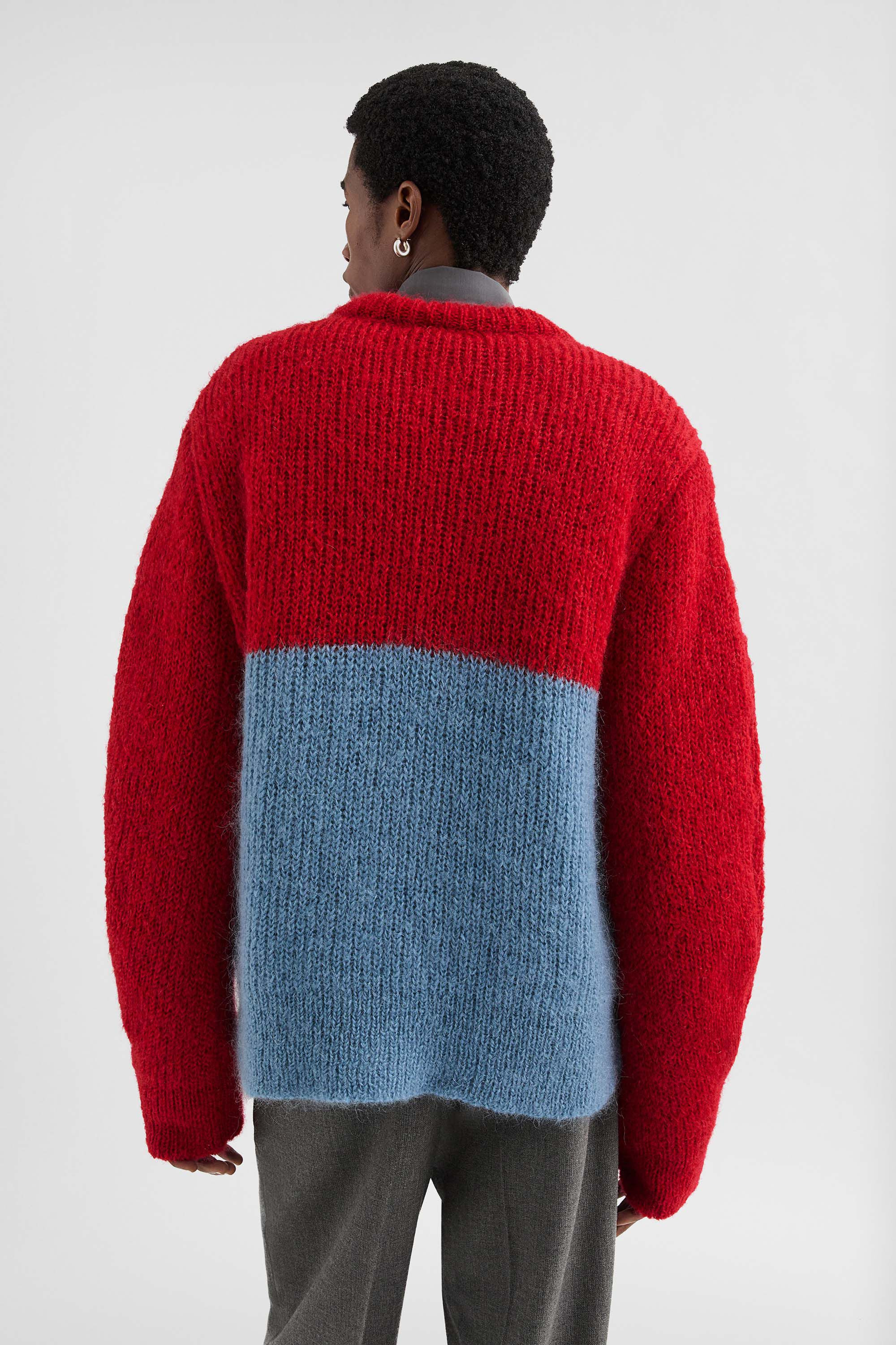 Wool Blend Crew-Neck Sweater - 5
