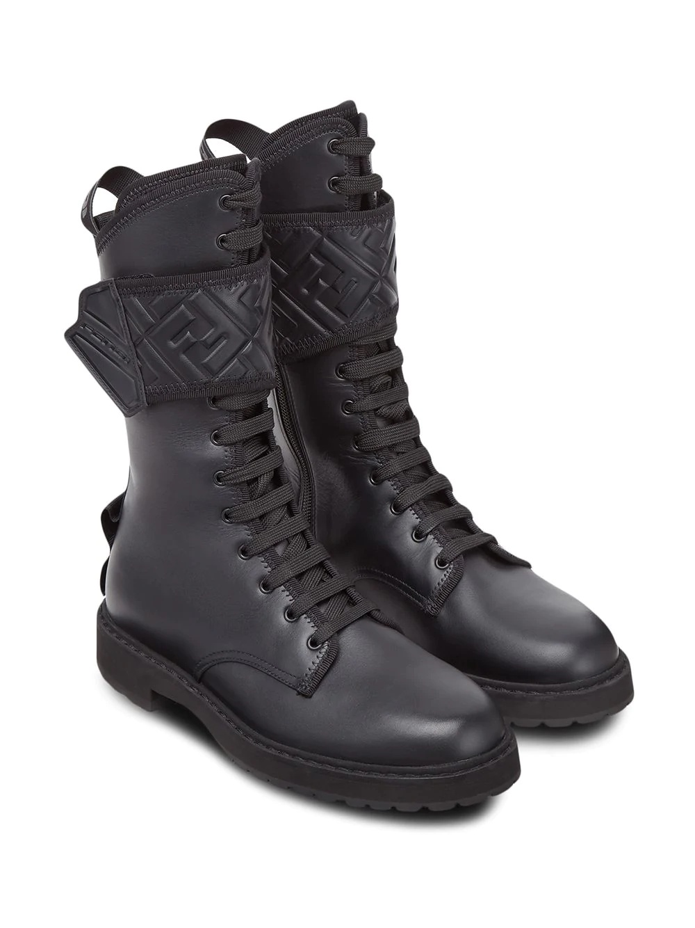 high ankle biker boots - 4