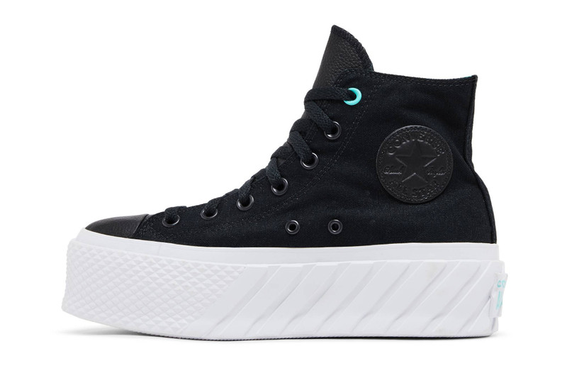 Converse Wmns Chuck Taylor All Star Lift 2X High 'Surface Fusion - Black' outlook