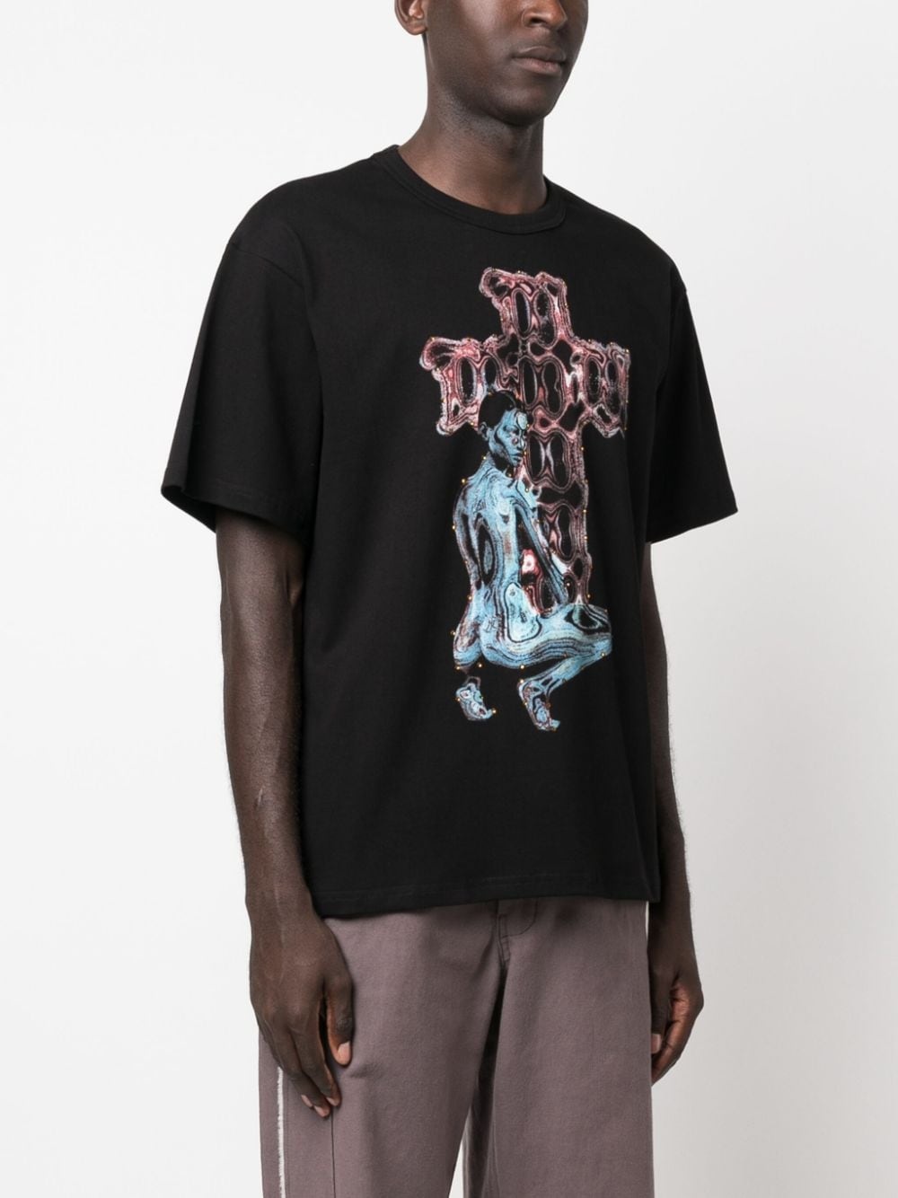 graphic-print cotton T-shirt - 3