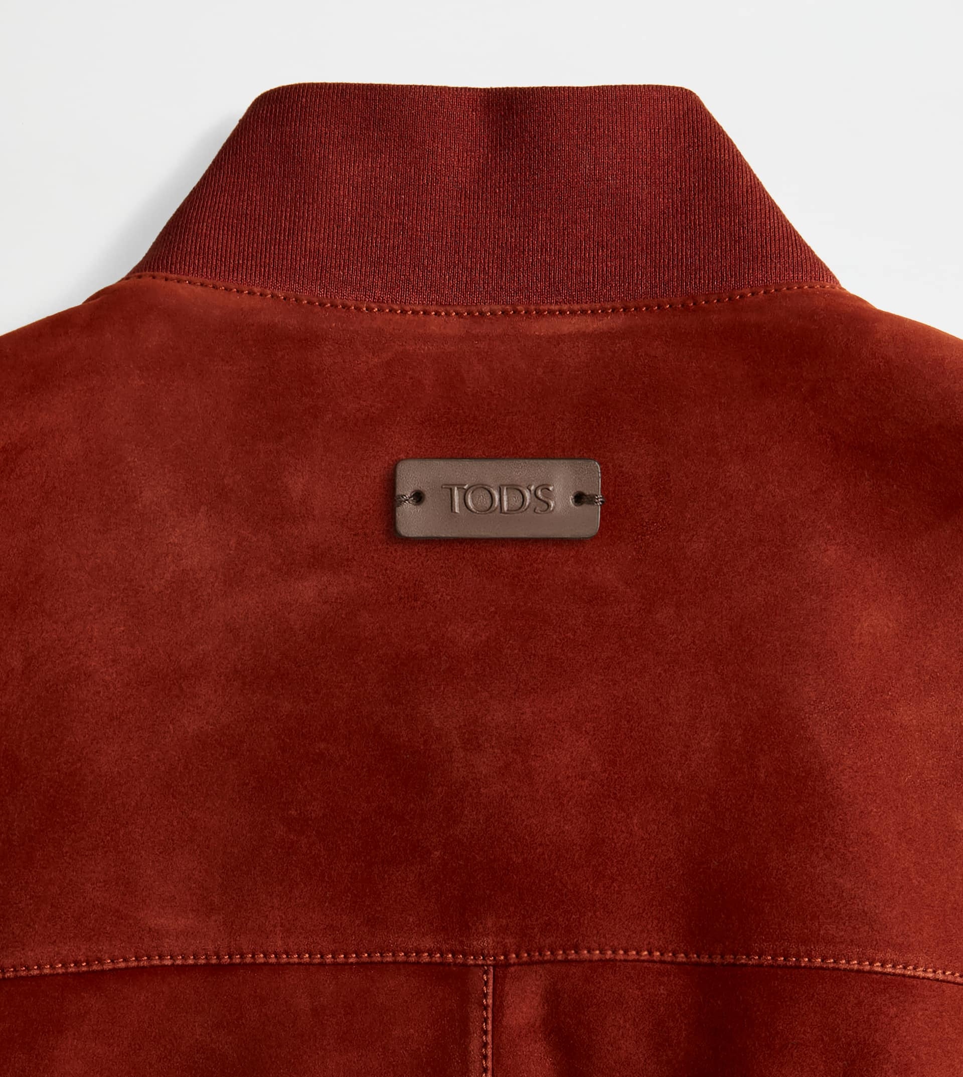 PASHMY BOMBER JACKET IN SUEDE - RED - 8