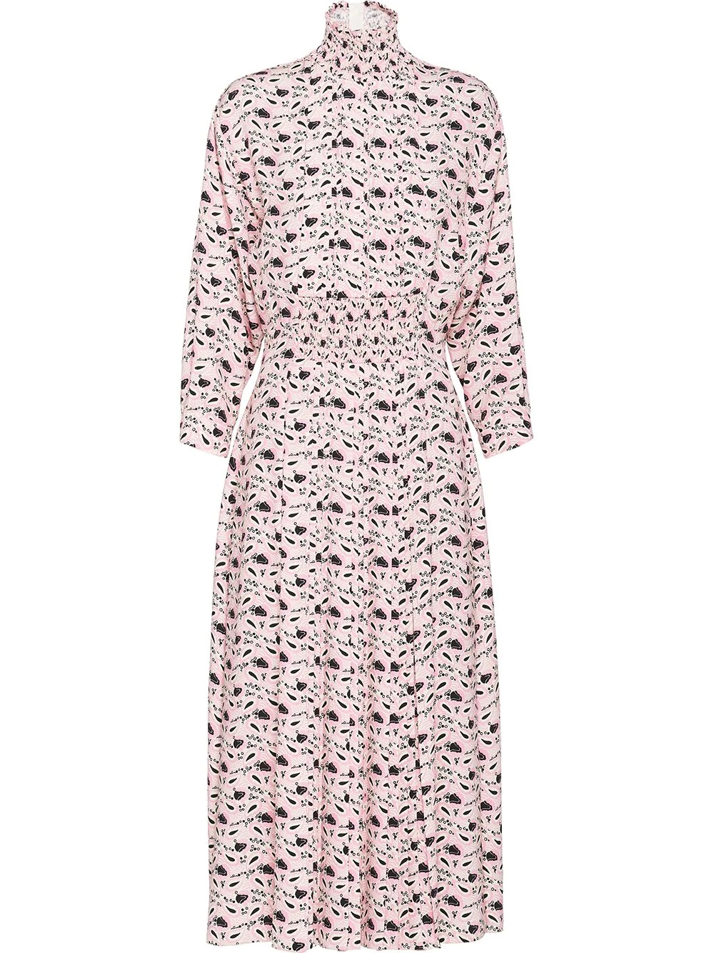 paisley-print midi dress - 1