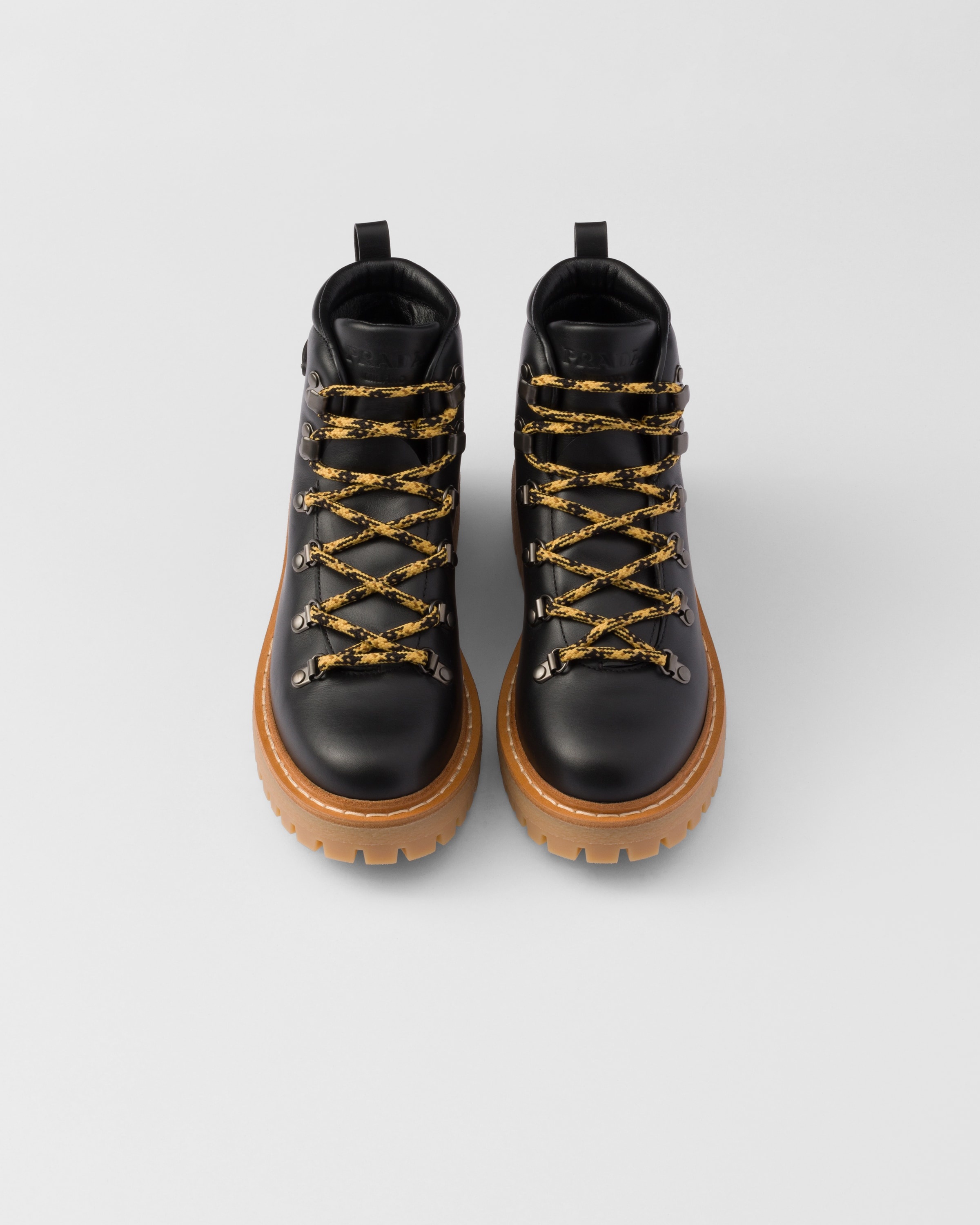 Leather laced booties - 4