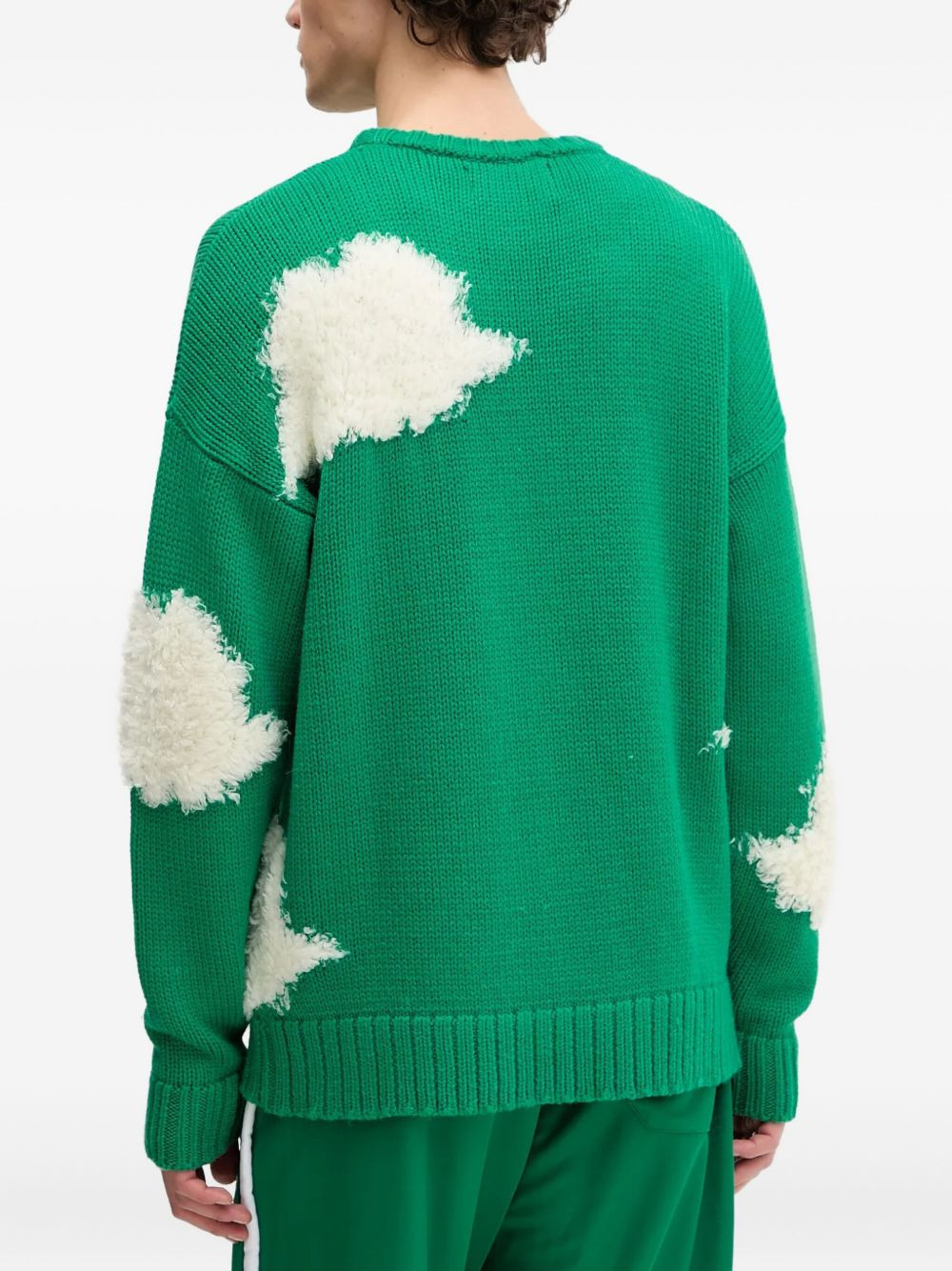 cloud-appliqué sweater - 3