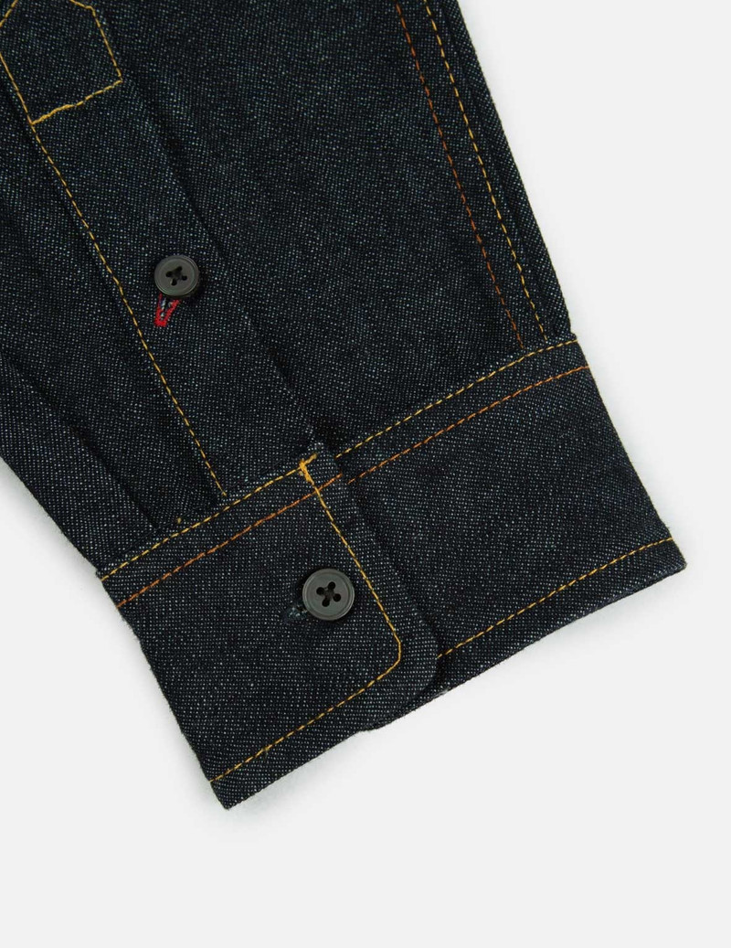 Calligraphy Daicock Foil-print Denim Shirt 13