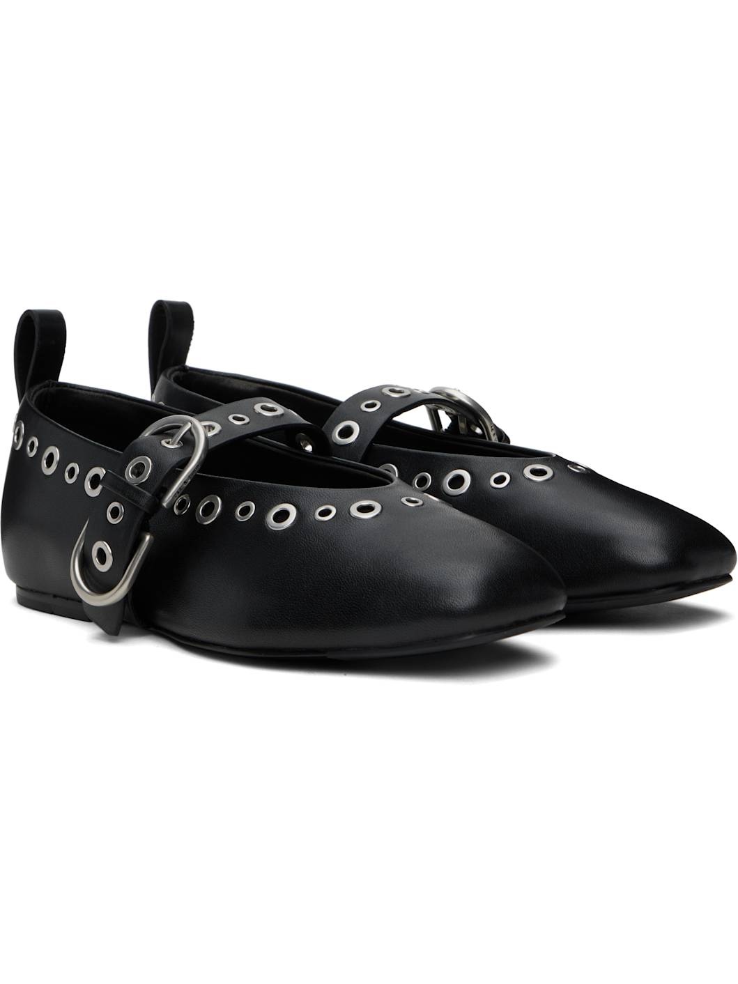 Black Spire Mary Jane Ballerina Flats - 4