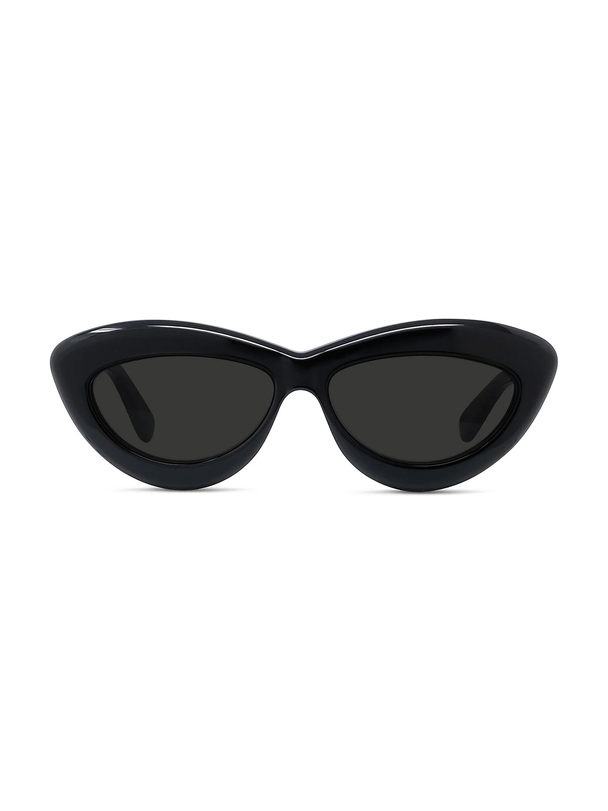 Men's 54MM Cat Eye Sunglasses - Shiny Black - 1