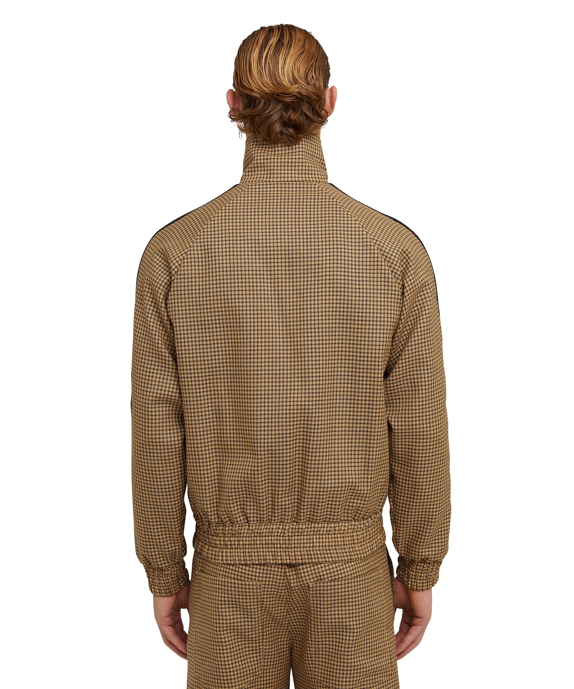 Wool bomber jacket with "Micro Check Wool" pattern - 3