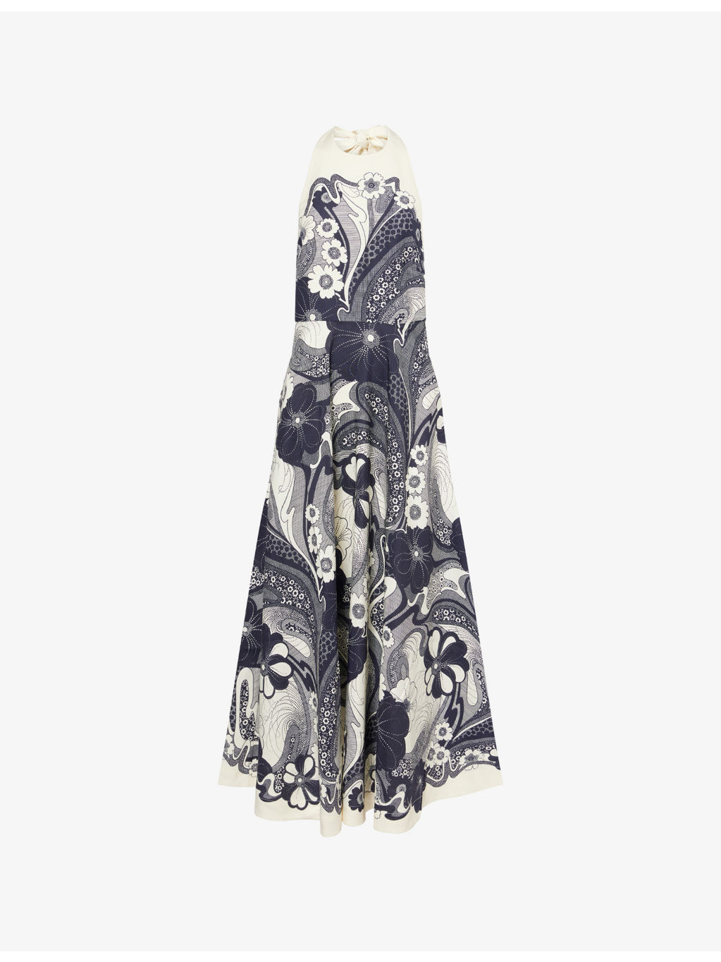 Mickey Linen-Silk Midi Dress - 1