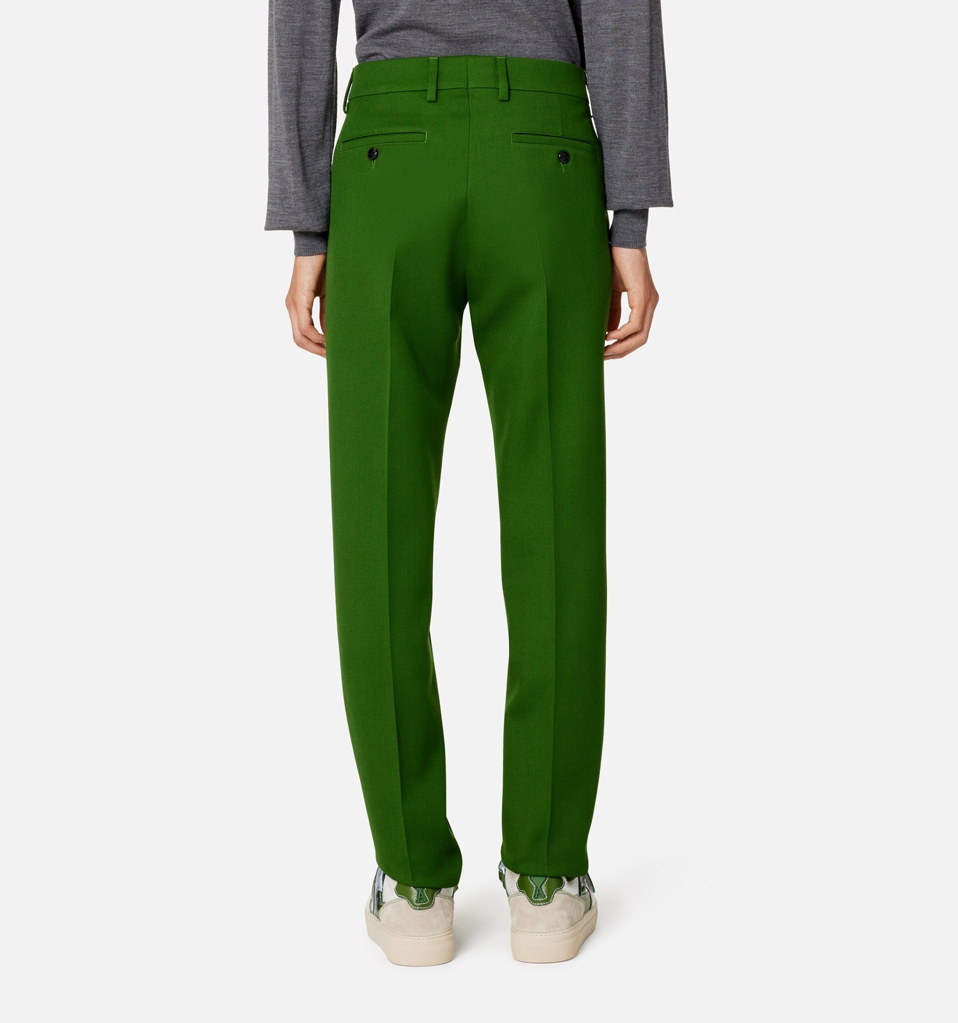 Cigarette Fit Trousers - 6