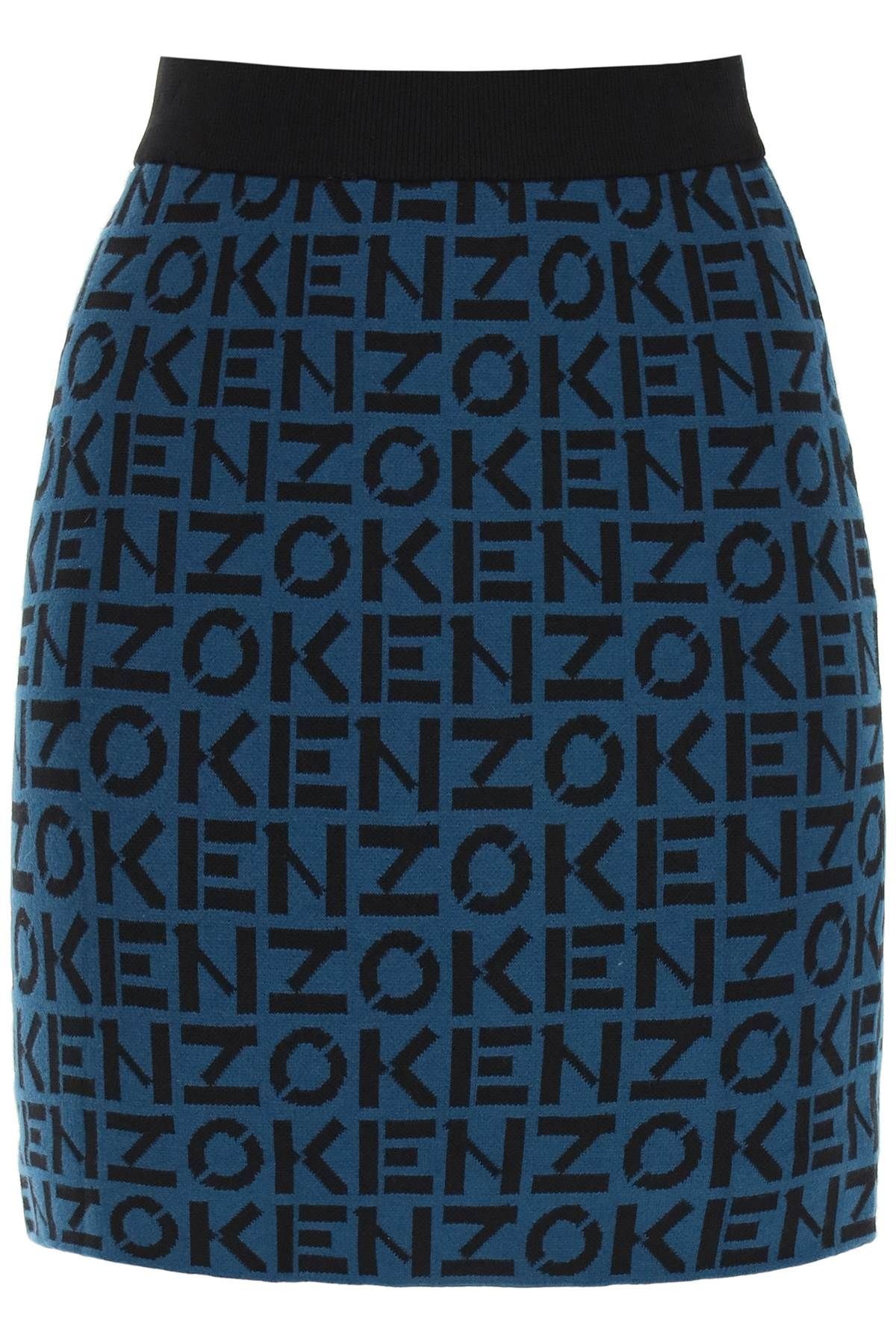 KENZO SPORT MONOGRAM MINI SKIRT - 1