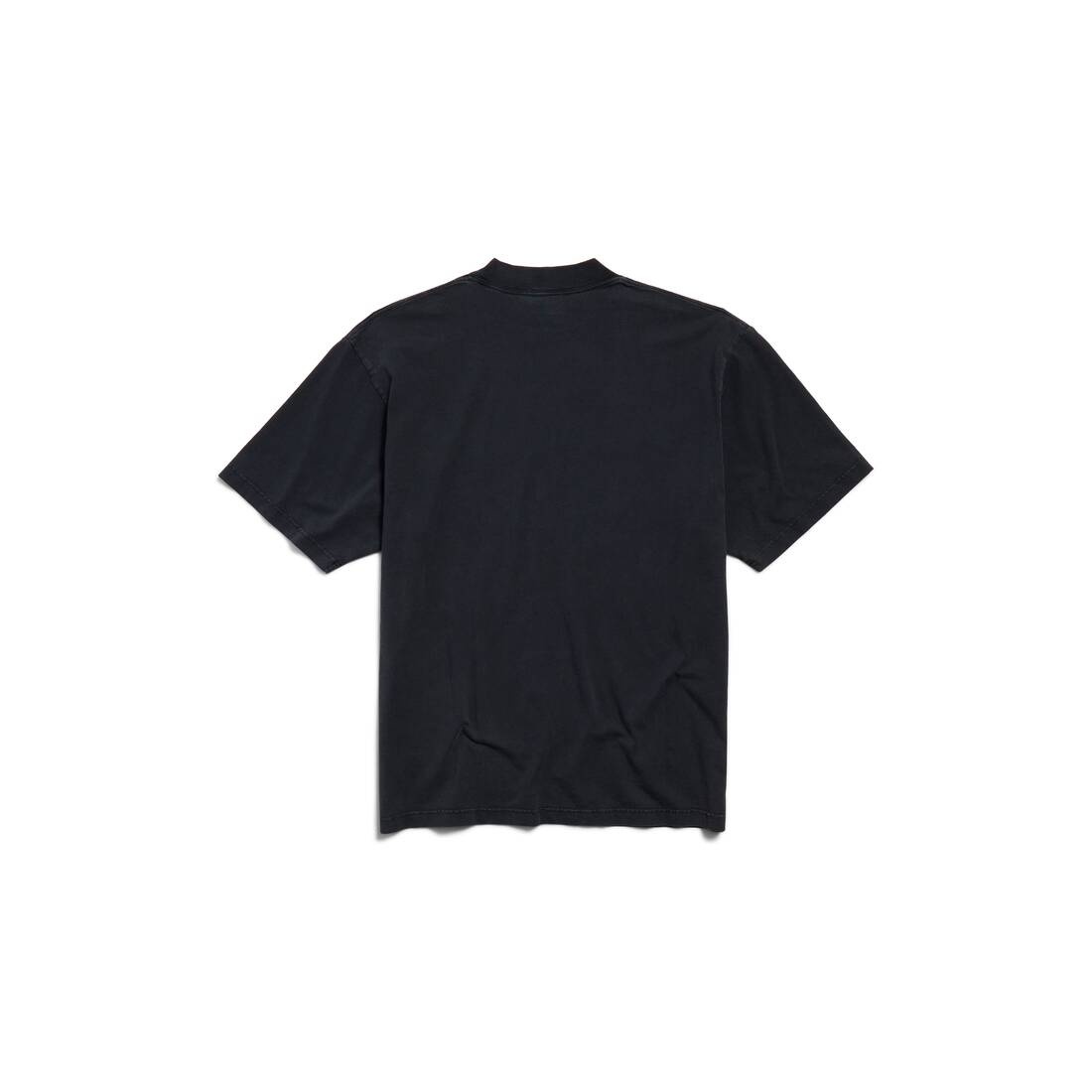 I Love Paris & Balenciaga T-shirt Medium Fit in Black Faded - 2