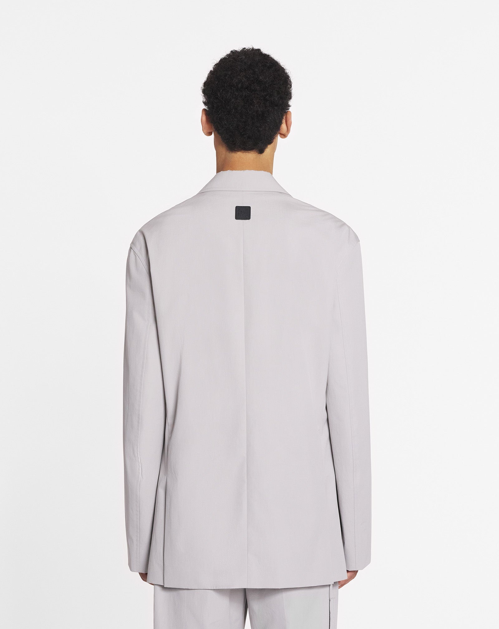 STRAIGHT FIT COTTON JACKET - 4