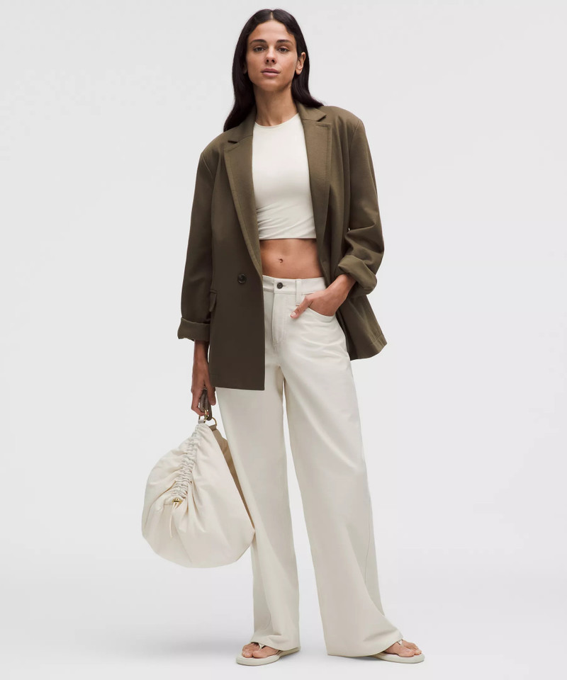 Brushed Twill Oversized Blazer 2