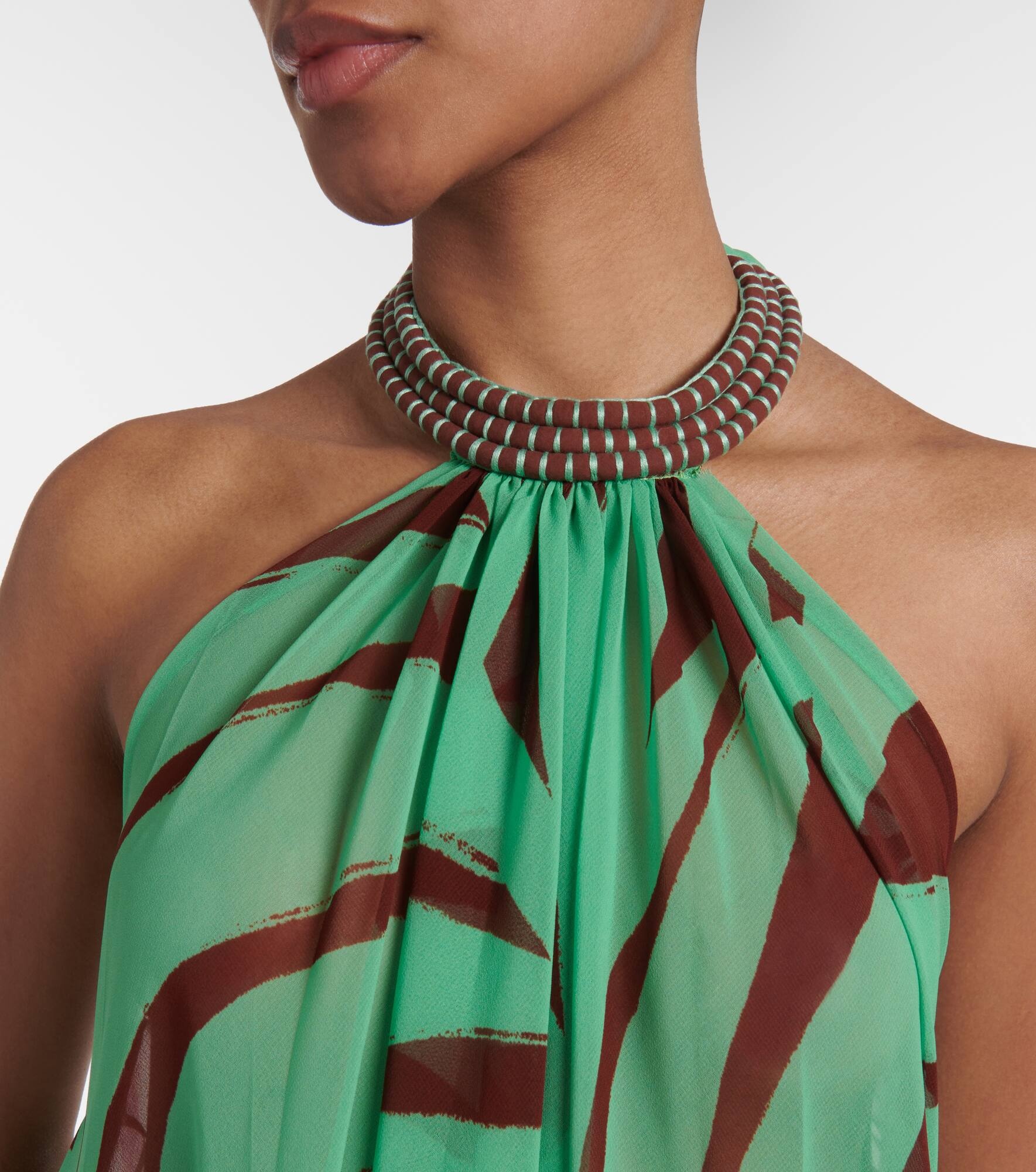 Tactile Winds georgette maxi dress - 4