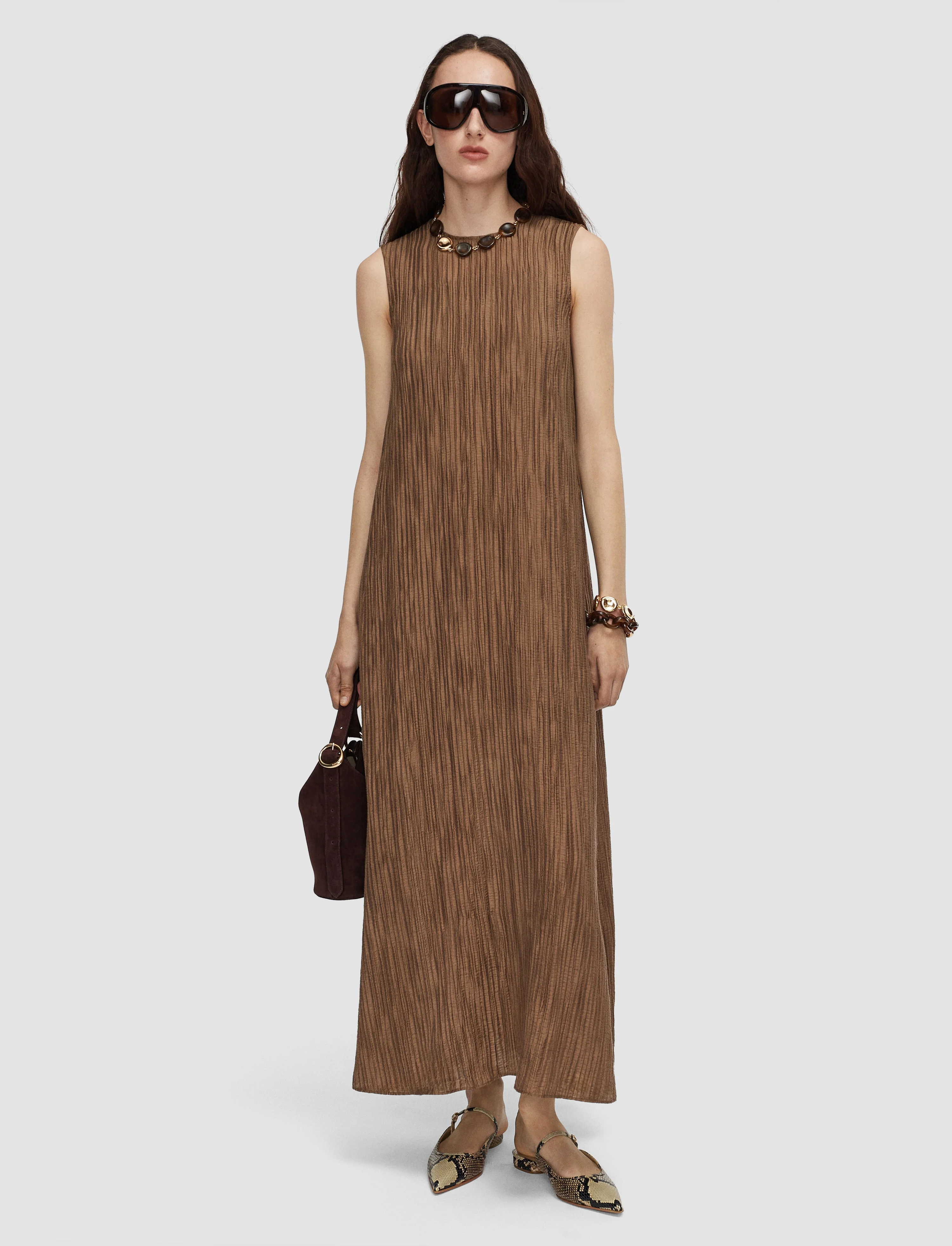 Dion Fluid Crinkle Dress - 1