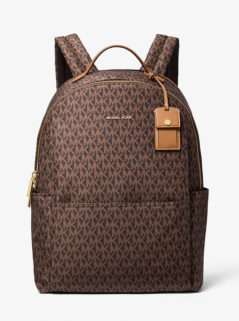 Sable Large Printed Signature Logo Backpack 1