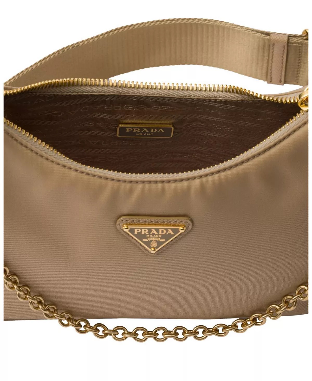 Re-Edition 2005 Re-Nylon Bag with Saffiano Mini Bag - 2