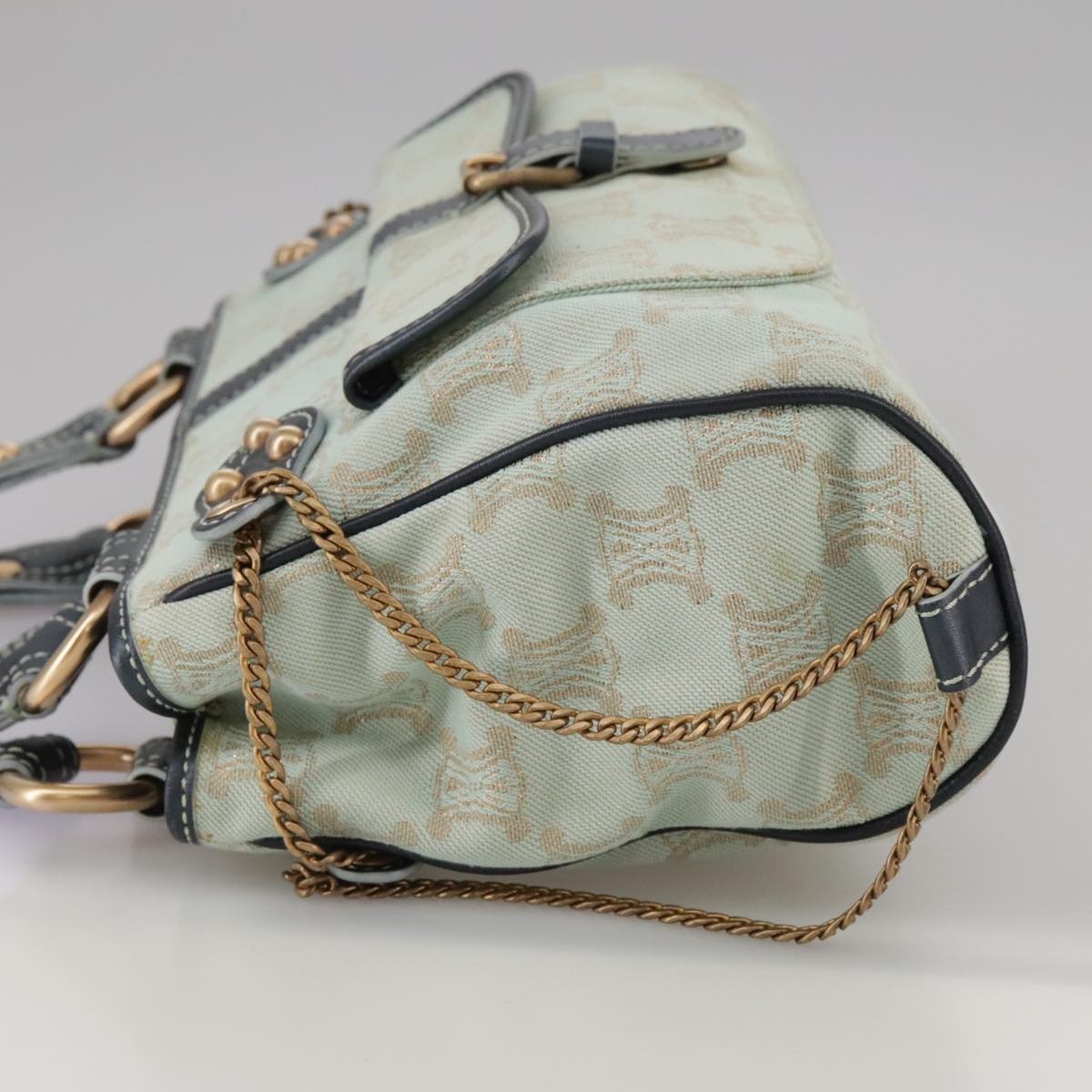 CELINE Paris Macadam Canvas Boogie Hand Bag Peppermint - 4