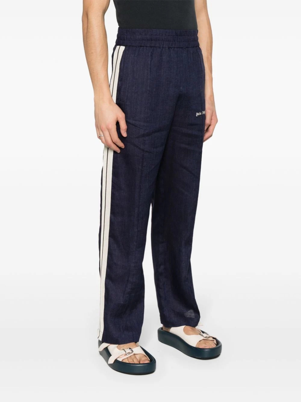 Classic Logo Linen Track Pant - 3