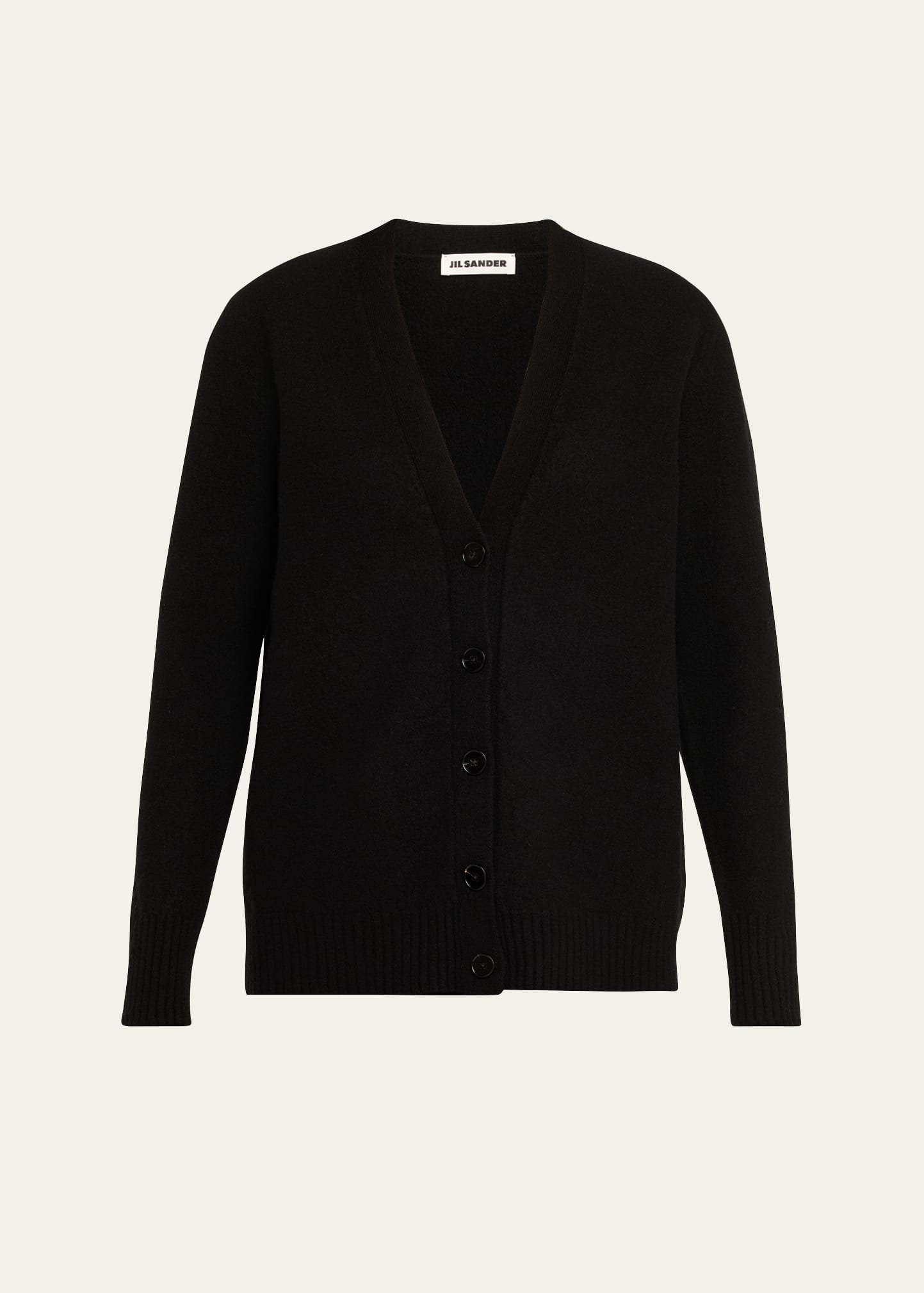 Button-Front Wool Cardigan - 1