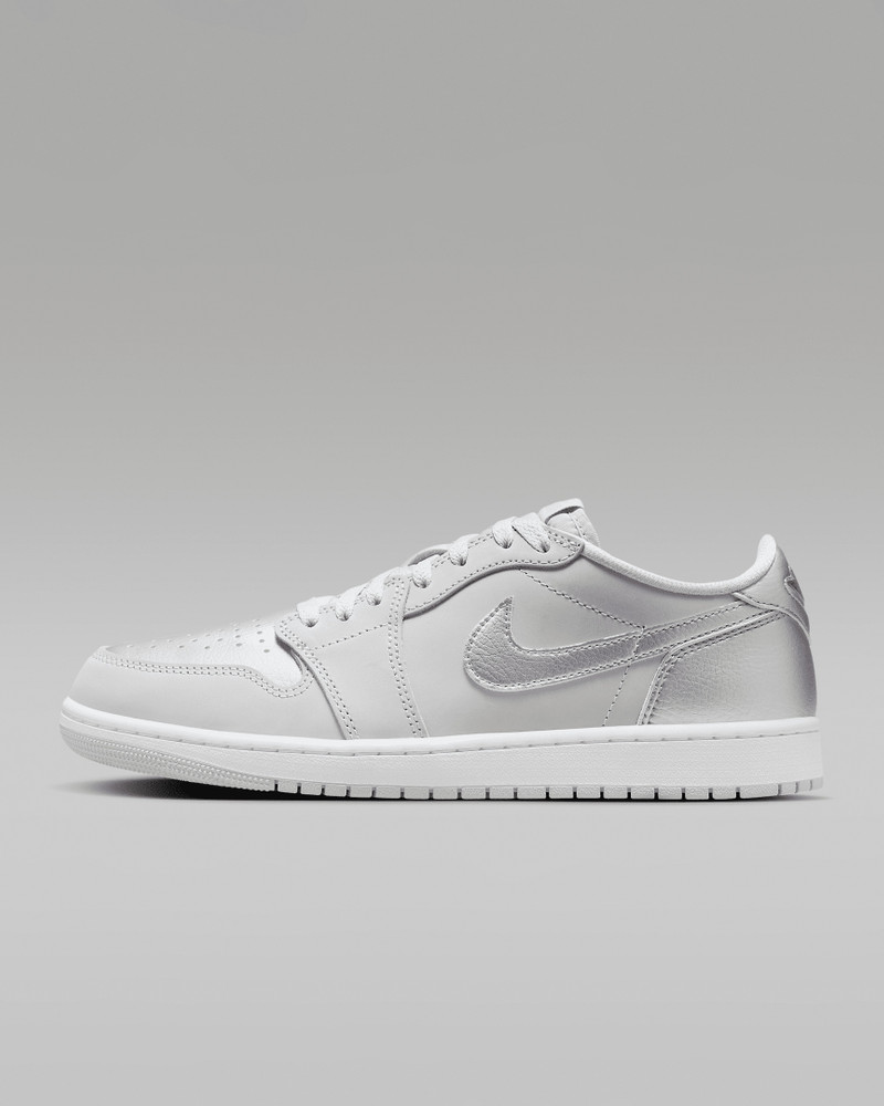 Men's Air Jordan 1 Low OG "Silver" Shoes - 1
