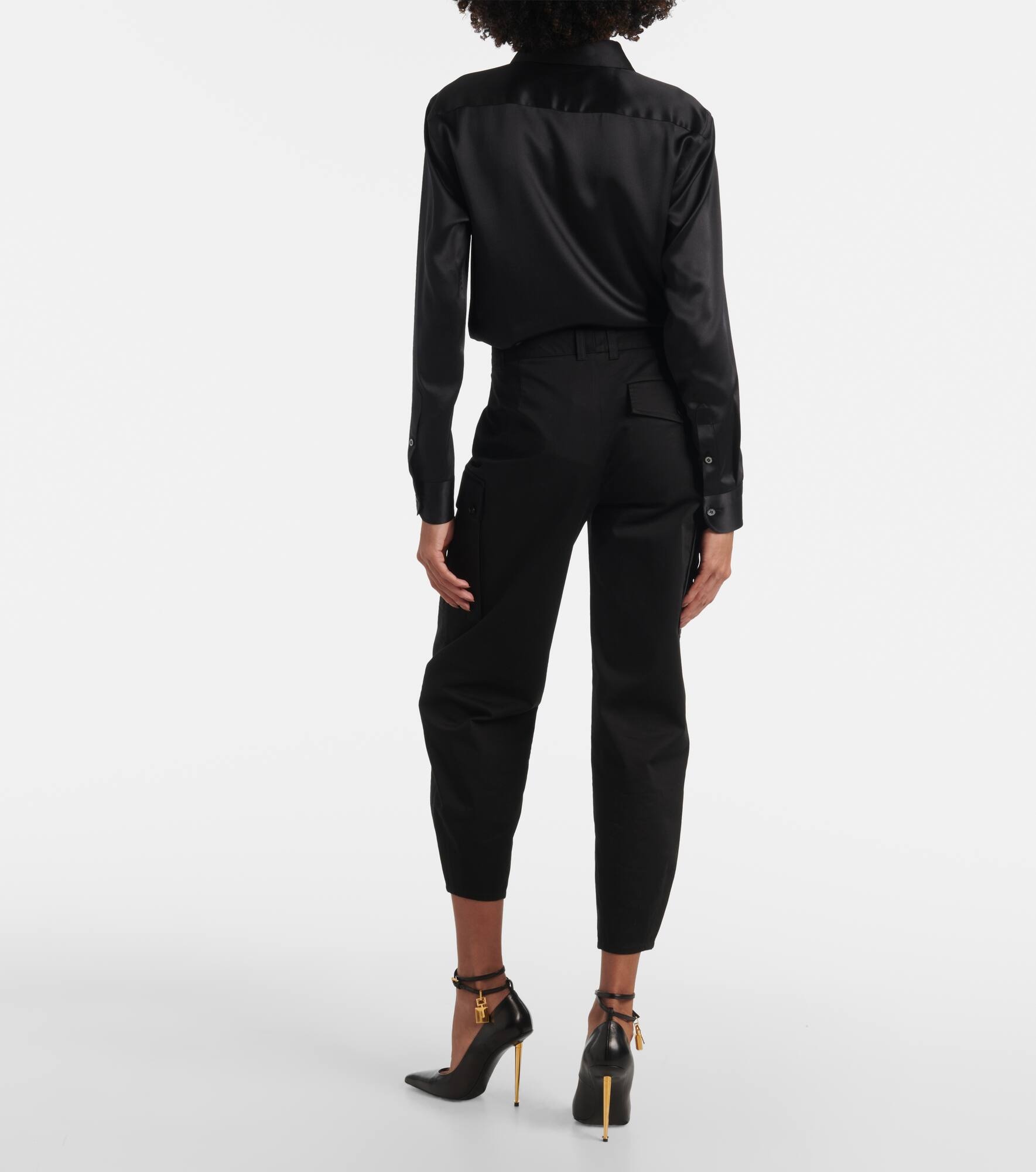 Cotton twill cargo pants - 3