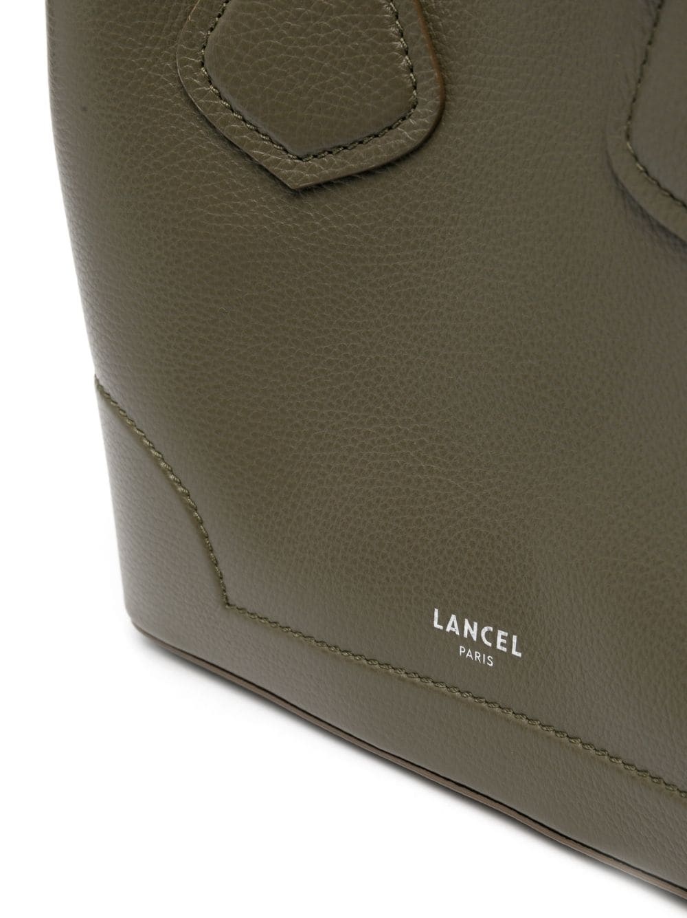 logo-print leather bag - 4