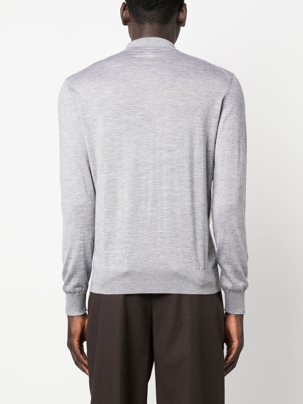 cashmere-silk polo top - 4